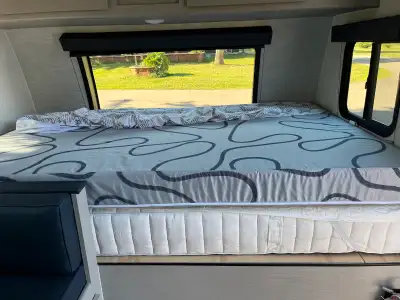 Brand new RV mattress for sale, never used. We upgraded to a thicker one. Top mattress in the pictur...