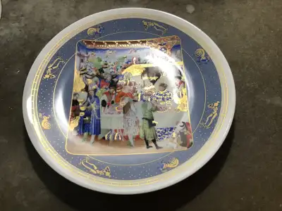 1977 Porcelain de LIMOGES PLATE "January" Limited Edition, View more