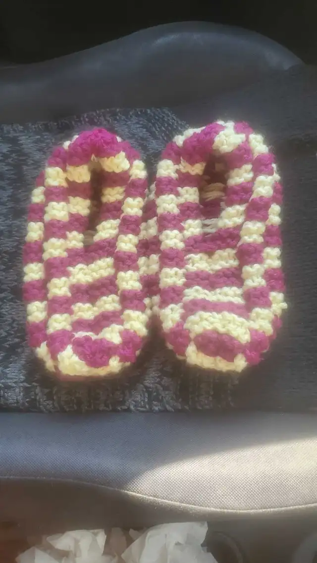 knitted slippers