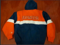 Vintage Logo 7 denver Broncos jacket mens Large