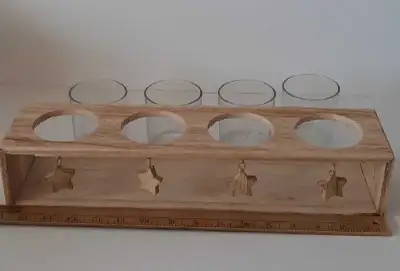 Plant Propagating Station, Wood with Glass cups, View more