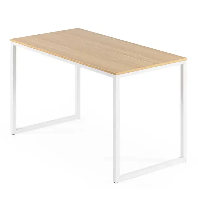 Modern Minimalist Office Desk – Light Oak & Sturdy White Frame in Other Tables in Delta/Surrey/Langley - Image 7