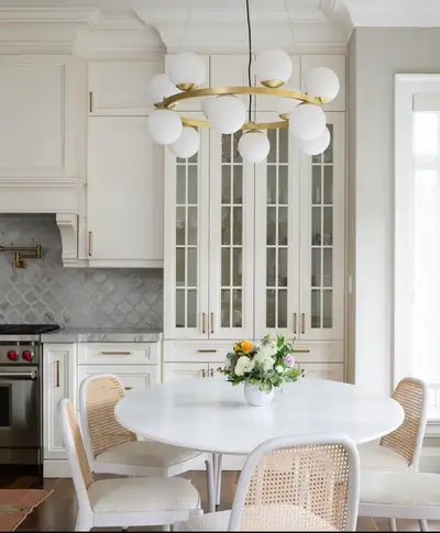 Oval white lacquer table, View more