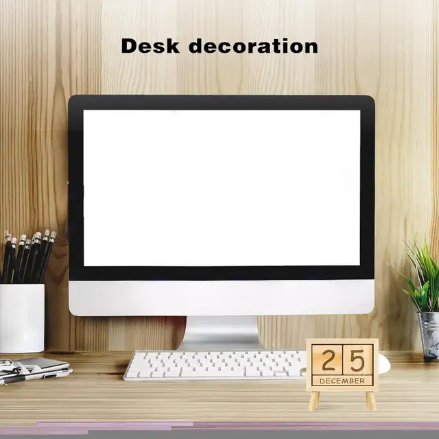Wooden Perpetual Calendar Blocks For Home And Office Desktop in Home Décor & Accents in City of Toronto - Image 8