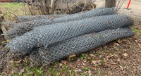 Used 2” x 9G x 10’hgt Galvanized KT Chain Link Fence rolls
