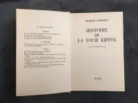 Histoire de la Tour Eiffel (+ 23 illustrations hors-texte) 1964