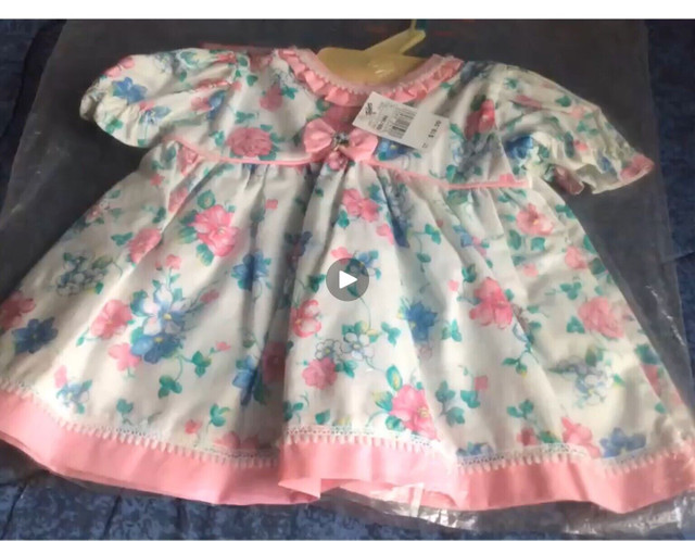Robe fillette 1 an. Dress, 1 year old dans Vêtements - 9 à 12 mois  à Laval/Rive Nord