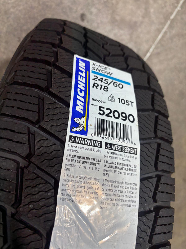 NEW 245/60/R18 Michelin XIce Snow–Edge/MKX/Explorer/Highlander/V in Tires & Rims in Oakville / Halton Region