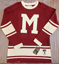 NWT Rare Vintage Montreal Maroons Sweater Jersey CCM XL