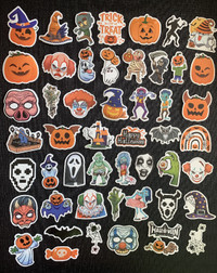 Halloween Pumpkin Sticker 50 or 100 Pieces