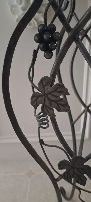 ORNATE AND PRACTICLE WINE RACK THAT COULD BE PLACED ON FLOOR OR COUNTER CAN BE USED INDOORS OR OUTDO...