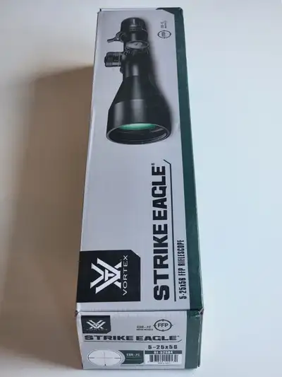 Vortex Strike Eagle 5-25x56 FFP Riflescope EBR-7C MRAD Reticle Brand New Comes with box and accessor...