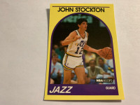 1989-90 NBA Hoops #93 JOHN STOCKTON Utah Jazz Basketball YELLOW