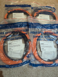 12 strand fibre optic cable 7 meters (x4)