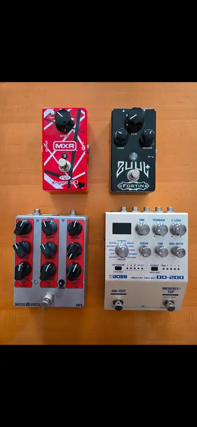 A few different pedals for sale. Prices as follows: Boss DD-200: $250 Fortin ZUUL+: $225 MXR EVH Pha...