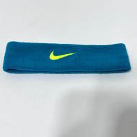 Vintage Nike swoosh headband neon lime green on green 