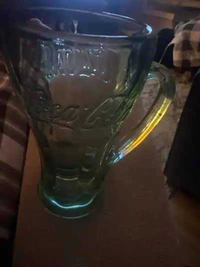 Coca-Cola Green Glass Mug x 2, View more
