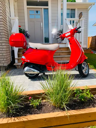 I have a mint condition beautiful red Vespa 50cc. I bought this last yr and rode it 3x only. It runs...