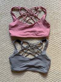 Lululemon Free to be Wild Bras | Pink and Grey | Size 4