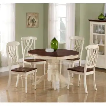 Round Dinning Table (oak wood) with Chairs, View more