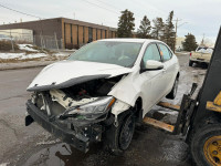 2017 TOYOTA COROLLA SE WHITE JUST ARRIVED FOR FULL PART OUT.