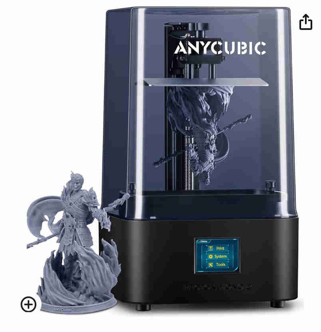 ANYCUBIC Photon Mono 2, Resin 3D Printer with 6.6" 4K + LCD Mono in Other in Markham / York Region