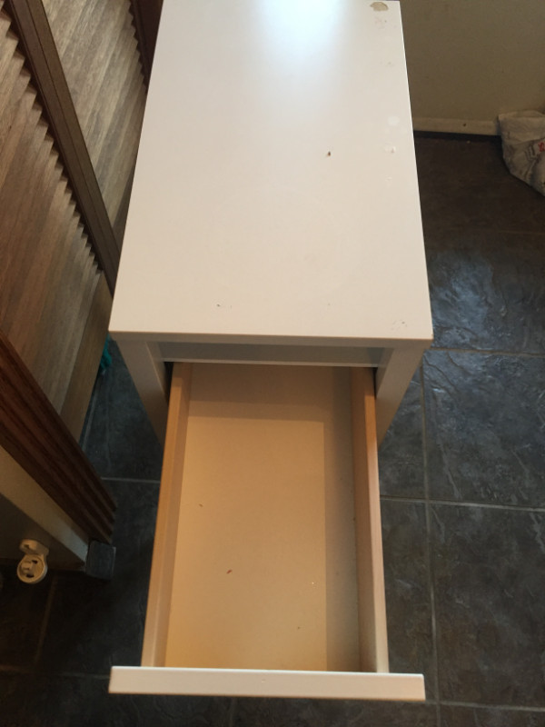 I deliver! Ikea Nordli Slide Table/Nighstand in Arts & Collectibles in St. Albert - Image 3