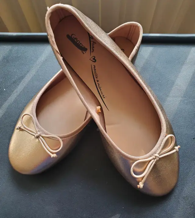 Flats Ballet shoes size 7 rose gold color very comfy62863268035713121