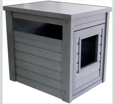 Grey Kitty Litter End Tables-- New Age Pet Ecoflex, View more