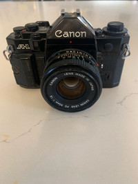 Canon A-1 A1 Film Camera with Canon 50mm f/1.8 or f/2.0 Lens - V