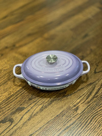 $300! New Le Creuset Bluebell Purple Oval Braiser
