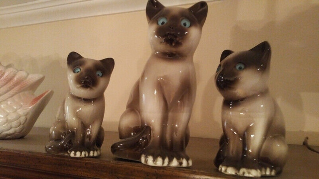 decorative 3 cats porcelaine dans Loisirs et artisanat  à Ville de Montréal
