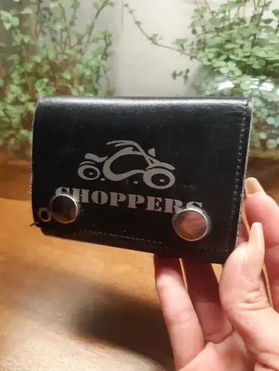 mens genuine leather "choppers" biker wallet, View more