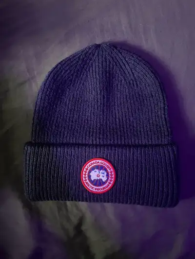 Blue Canada Goose Toque One size fits all $80, negotiable Bought off Facebook, tried on, new DM with...
