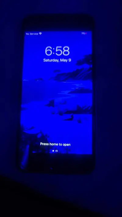 Old iPhone good condition comes with case. It has no password