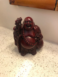 Red laughing Buddha 