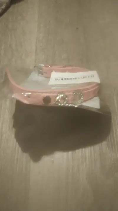 Small dog pink collar, View more