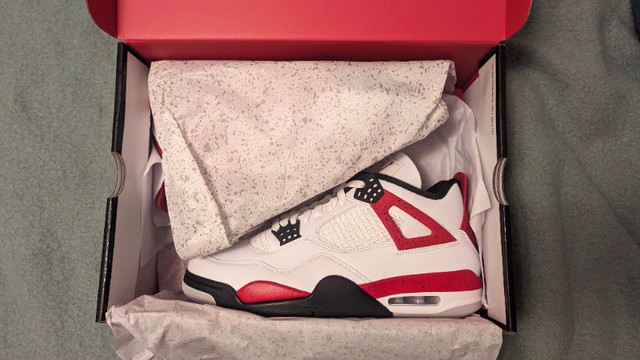 Mens Size 11 Air Jordan 4 Red Cement - Brand New, Authentic in Men's Shoes in City of Toronto