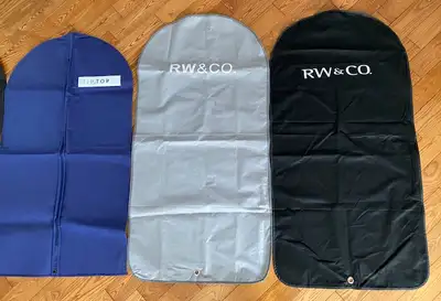 Brand new 5 garment bags great for jackets, shirts, suites, dresses etc.. any type of clothing you w...