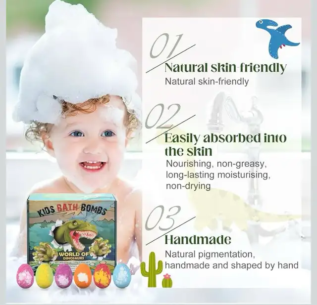 Brand New 6 Pack Bath Bombs with Surprise Dinosaurs in Toys & Games in Oshawa / Durham Region - Image 4
