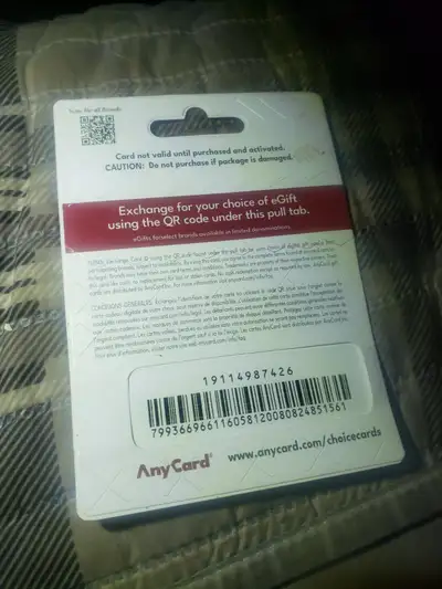 aye everyone my names logan dowd k so i just bought this restaurant gift card from Walmart west end...