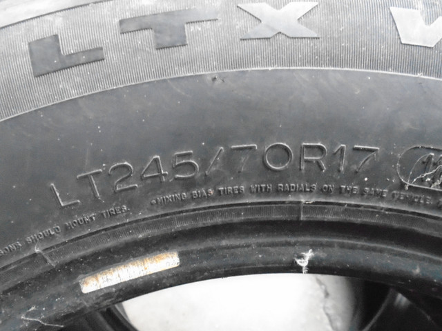 2 LIKE NEW Michelin LT 245/70/17'' in Tires & Rims in Bridgewater - Image 3
