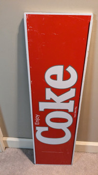 Large Authentic metal COKE sign
