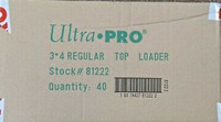 Ultrapro 3x4 Regular Toploaders With Sleeves 35pt Case Of 40