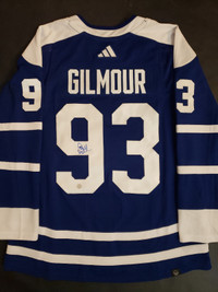 Doug Gilmour Signed Toronto Maple Leafs Adids RR 2 Jersey FP COA