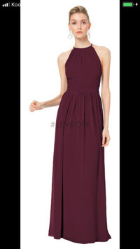 Wine coloured Bridesmaid dress