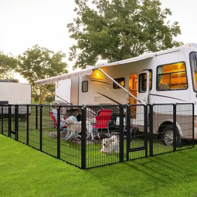 8 Panels 40" Height Dog Playpen Outdoor, Indoor Pen, View more
