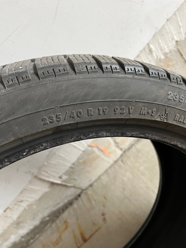 235/40/R19 continental winter tire - one available in Tires & Rims in Oakville / Halton Region - Image 3