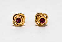 18k Ruby earrings  with appraisal 