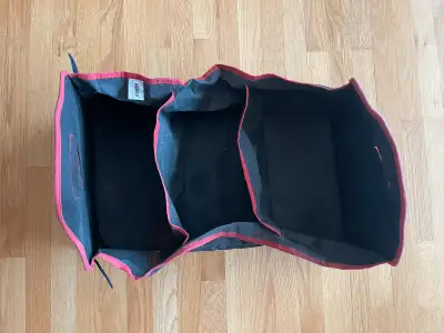 No rips - excellent condition. Storage bag can be used to organize various items in different compar...